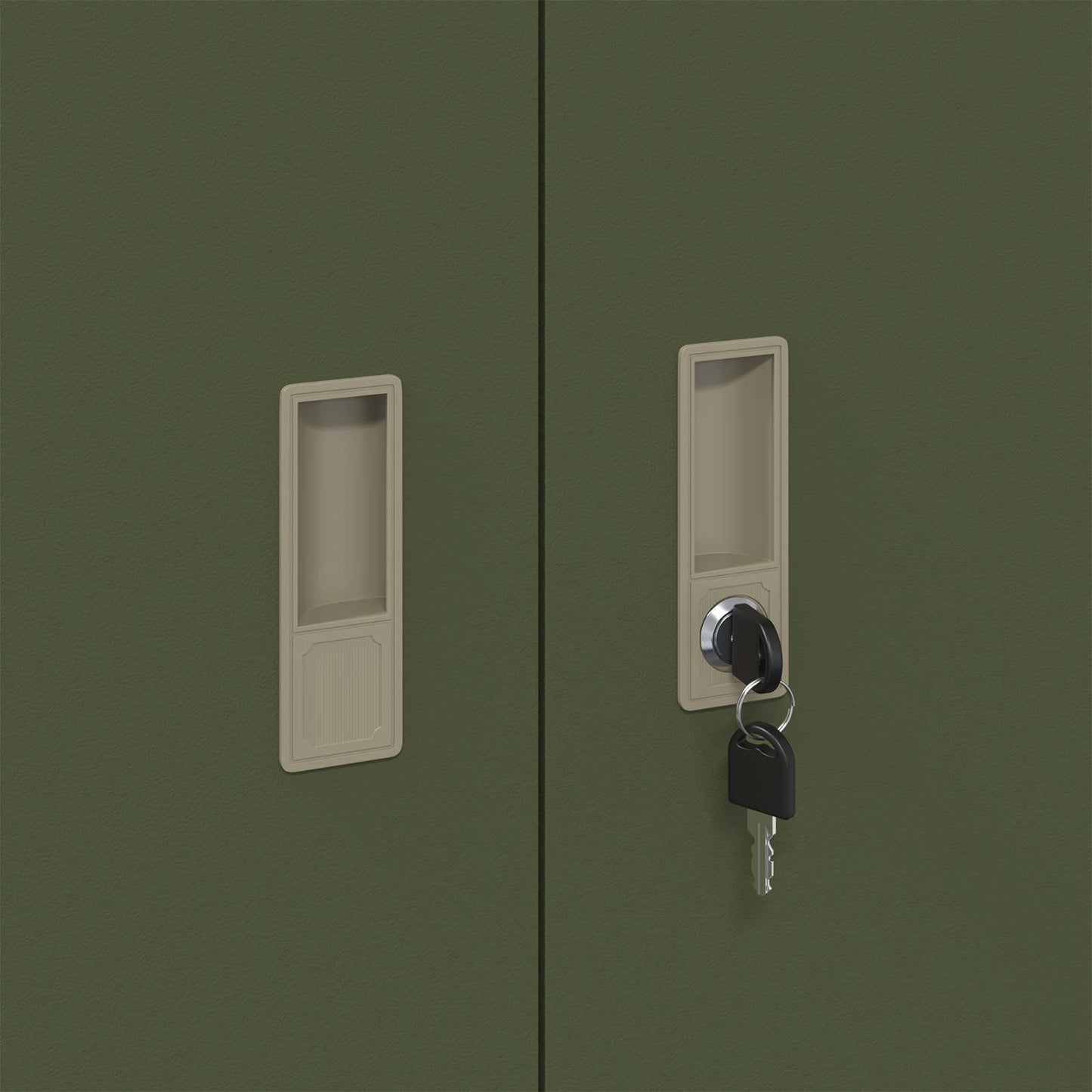 vidaXL Storage Cabinet 2 pcs Olive Green 90 x 40 x 210 cm Steel