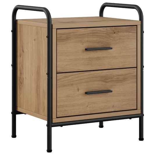 vidaXL Bedside Cabinet Artisan Oak 40 x 30 x 50 cm Engineered Wood