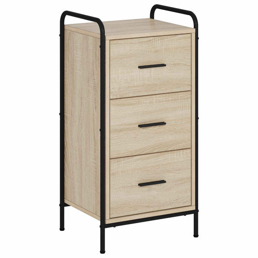 vidaXL Sideboard Sonoma Oak 40 x 33 x 80.5 cm Engineered Wood
