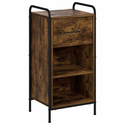 vidaXL Sideboard Smoked Oak 40 x 33 x 80.5 cm Engineered Wood