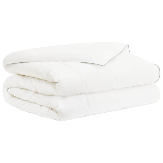 vidaXL Duvet 200x200 cm Summer 200 GSM Australian Wool White
