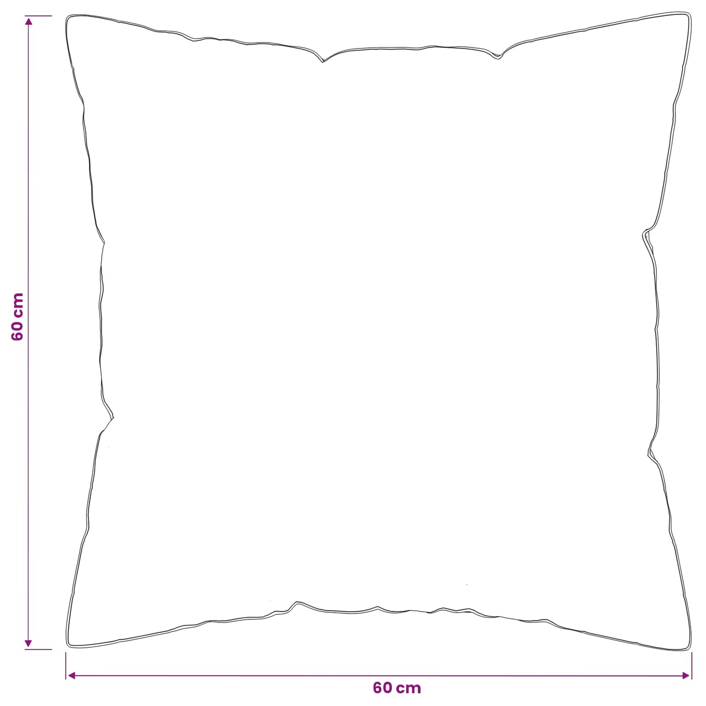 vidaXL Pillow 2 pcs 60 x 60 cm Australian Wool White