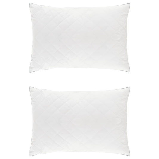 vidaXL Pillow FULDA 2 pcs 30 x 50 cm 100% Goose Down & Feather White