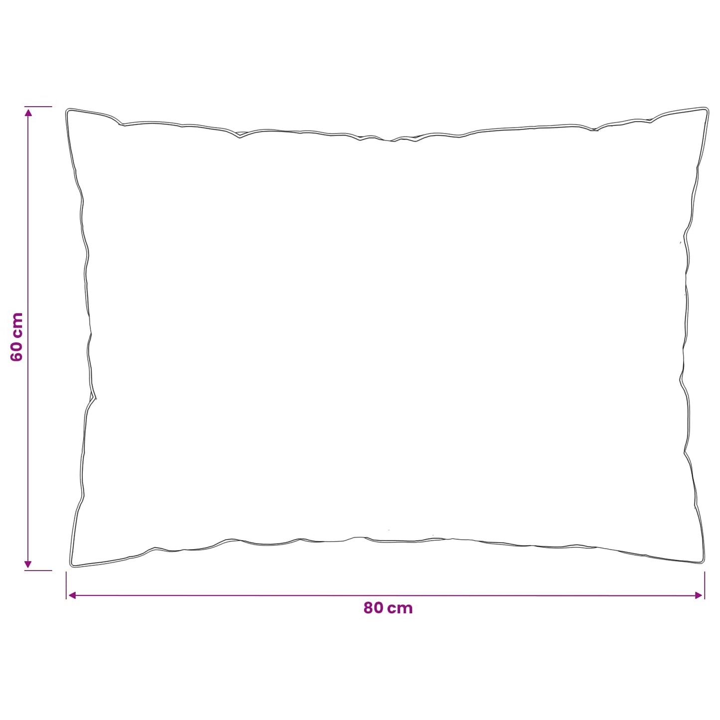vidaXL Pillow FULDA 2 pcs 60 x 80 cm 100% Goose Down & Feather White