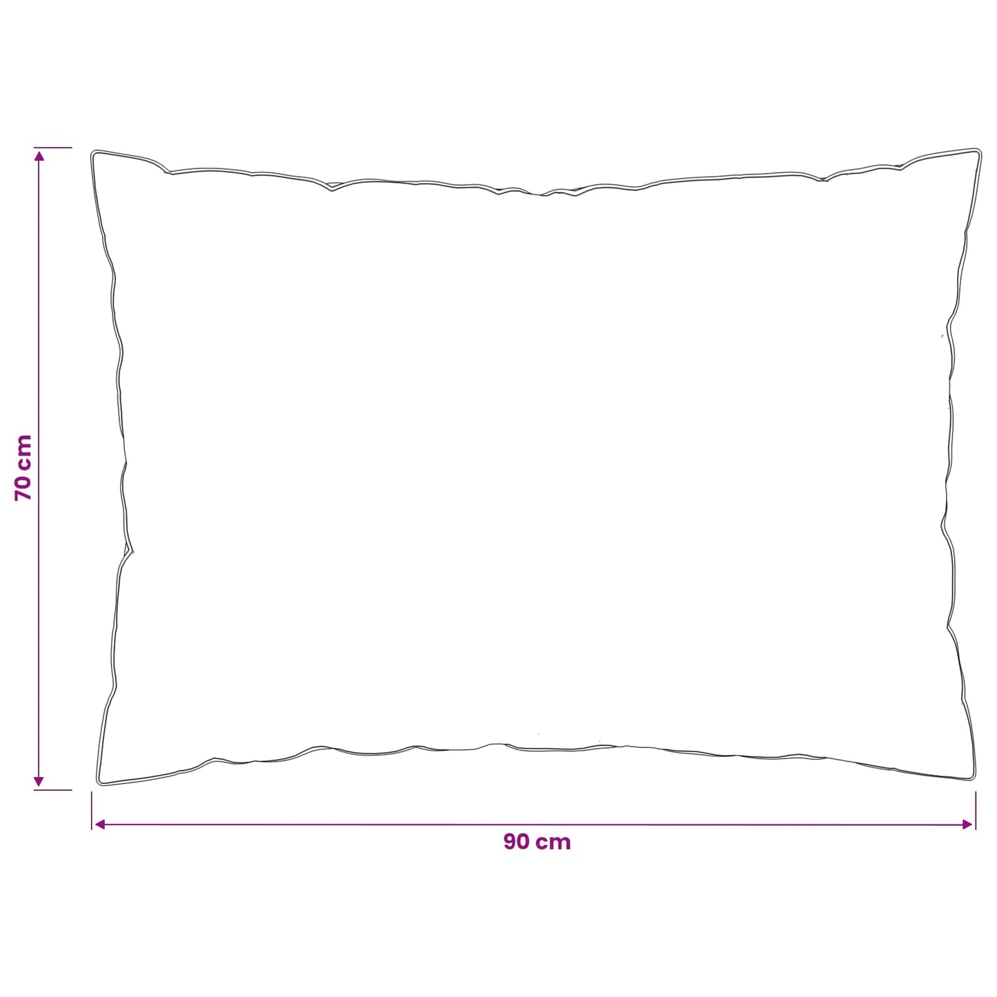 vidaXL Pillow FULDA 2 pcs 70 x 90 cm 100% Goose Down & Feather White