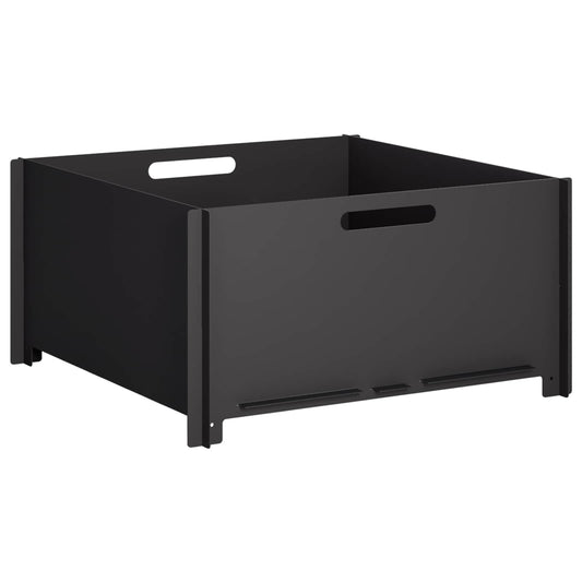 vidaXL Fire Pit Black 60 x 60 x 30 cm Steel