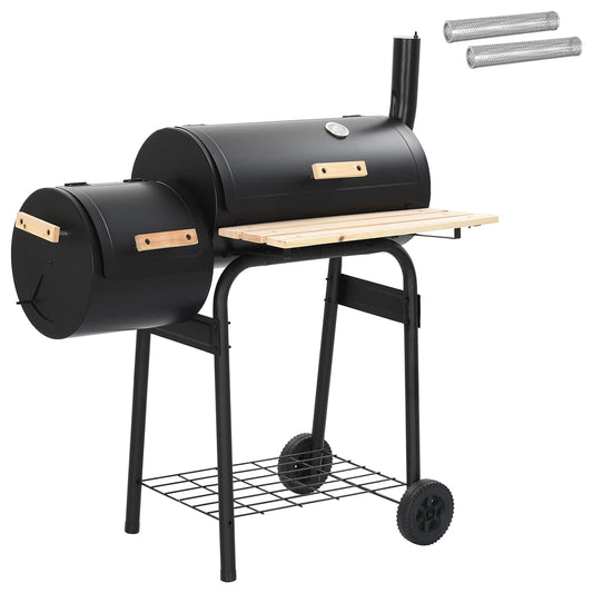 vidaXL Outdoor Grill 103 x 60 x 113 cm Steel Black