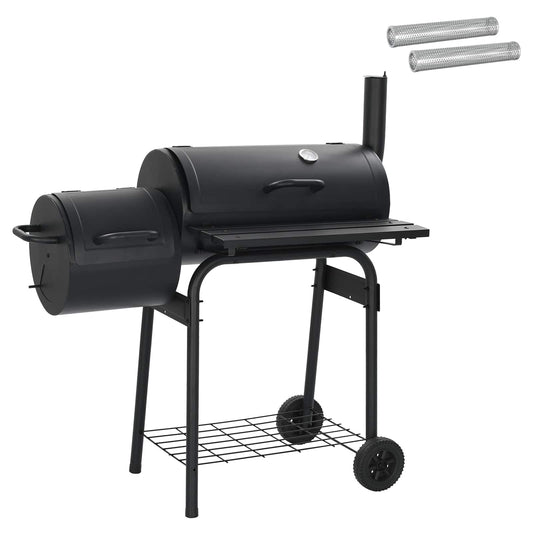 vidaXL Outdoor Grill 103 x 60 x 113 cm Steel Black