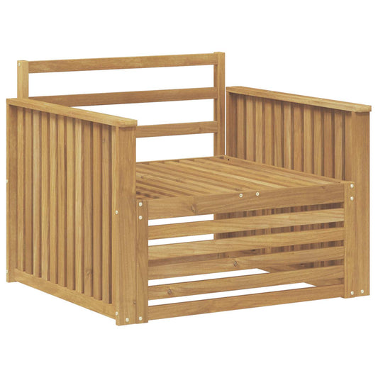 vidaXL Outdoor Sofa Solid Acacia Wood White