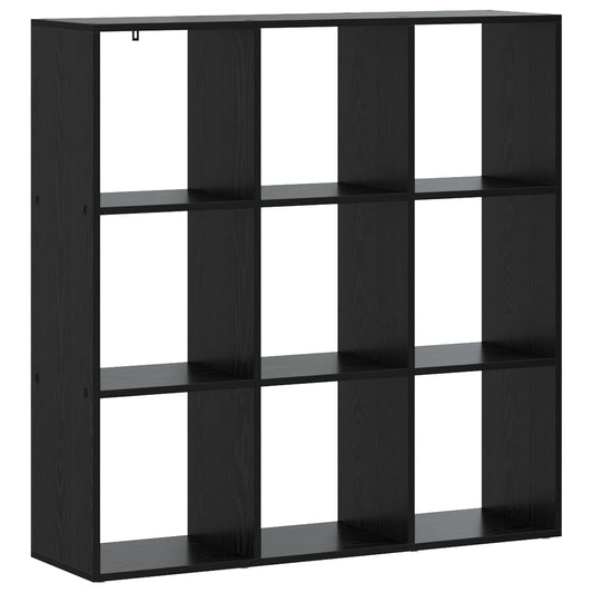 vidaXL Book Cabinet 102 x 29 x 103.5 cm Engineered Wood Black Oak