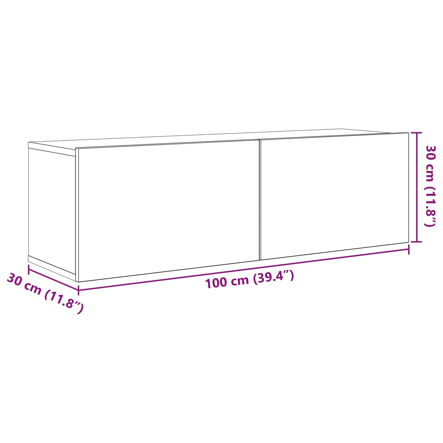 vidaXL TV Cabinet Set 5 pcs Black Oak Engineered Wood