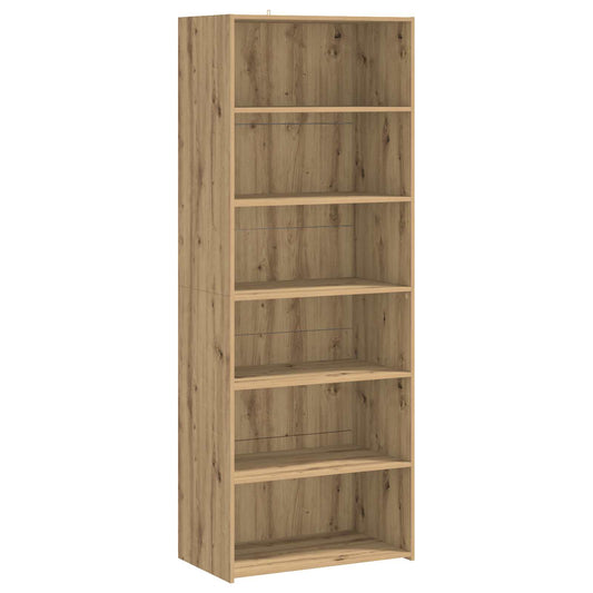 vidaXL Sideboard Artisan Oak 70 x 41 x 185 cm Engineered Wood