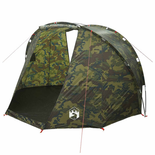 vidaXL Fishing Tent Quick Release -Person 5-Person Light Camouflage