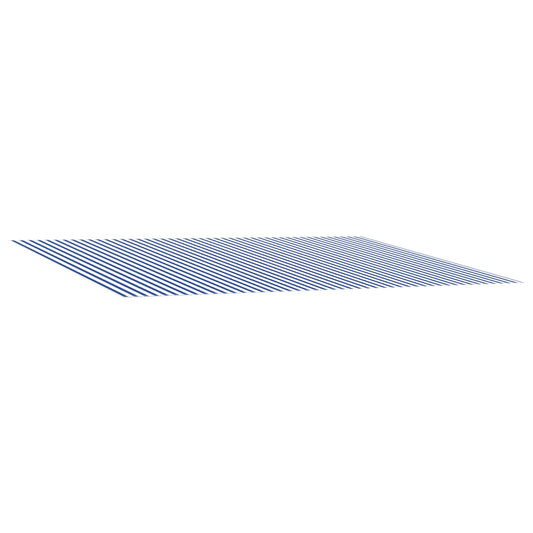 vidaXL Awning Replacement Fabric Blue and White 450 x 300 cm Polyester