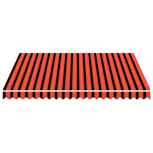 vidaXL Awning Replacement Fabric Orange and Brown 300 x 250 cm
