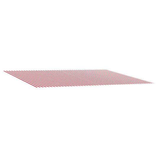vidaXL Awning Replacement Fabric Red and White 500 x 350 cm Polyester