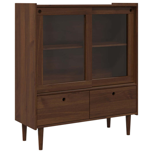 vidaXL Cupboard BILBAO Dark Caramel 104 x 40 x 120 cm