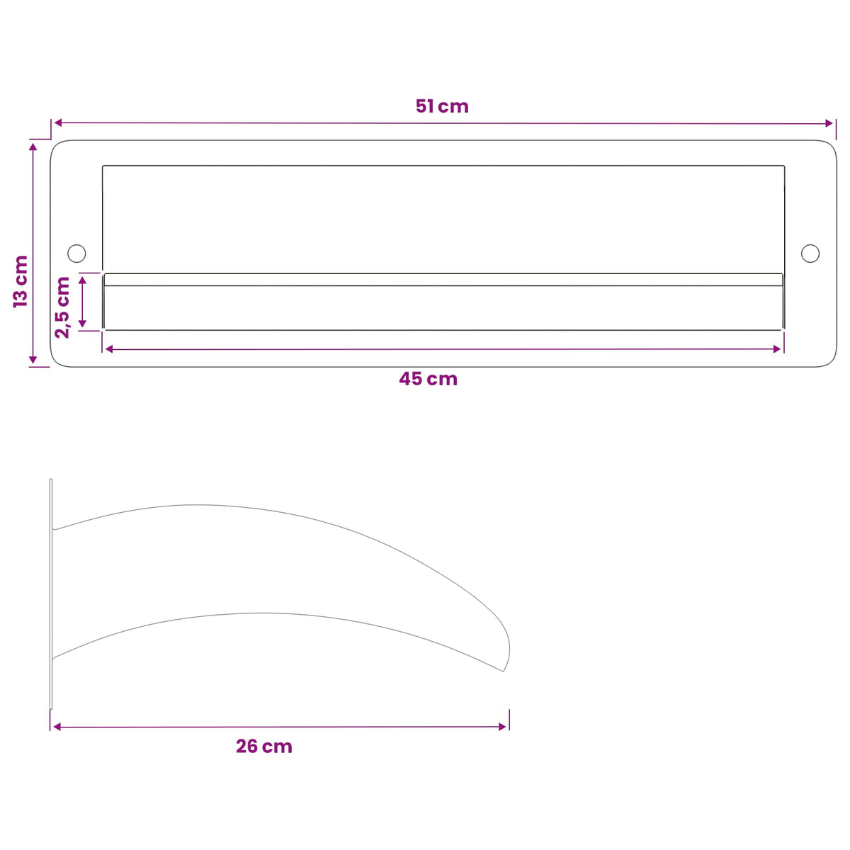 vidaXL Pool Waterfall with LED Stainless Steel 304 51 x 26 x 13 cm