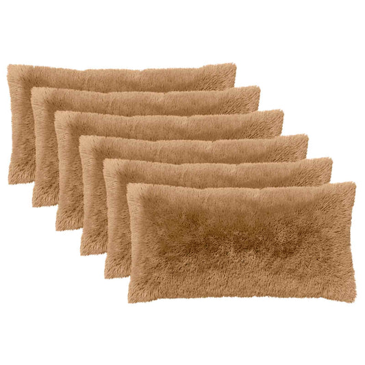 vidaXL Cushion with Pillow HEERLEN 2 pcs Taupe PV Fleece