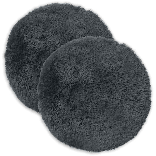 vidaXL Cushion with Pillow HEERLEN 6 pcs Anthracite PV Fleece