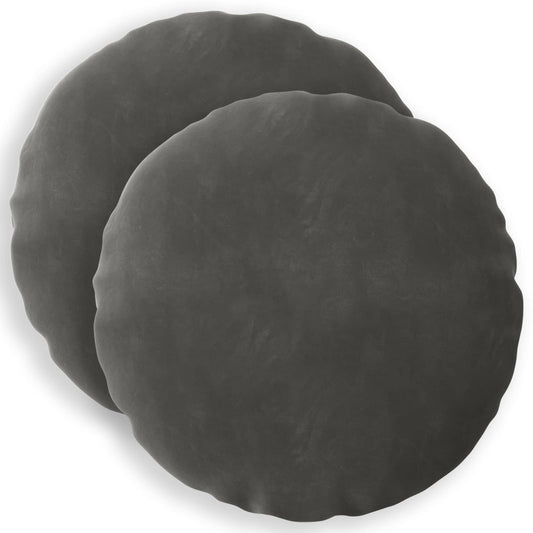 vidaXL Cushion with Pillow HEERLEN 2 pcs Dark Grey Velvet