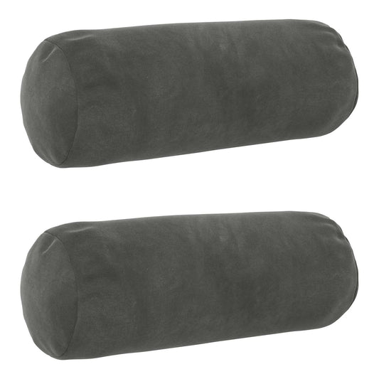 vidaXL Cushion with Pillow HEERLEN 2 pcs Dark Grey Velvet