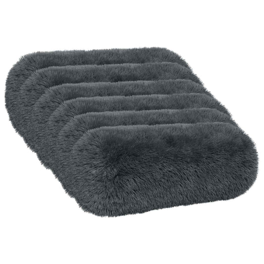 vidaXL Cushion with Pillow HEERLEN 6 pcs Anthracite PV Fleece