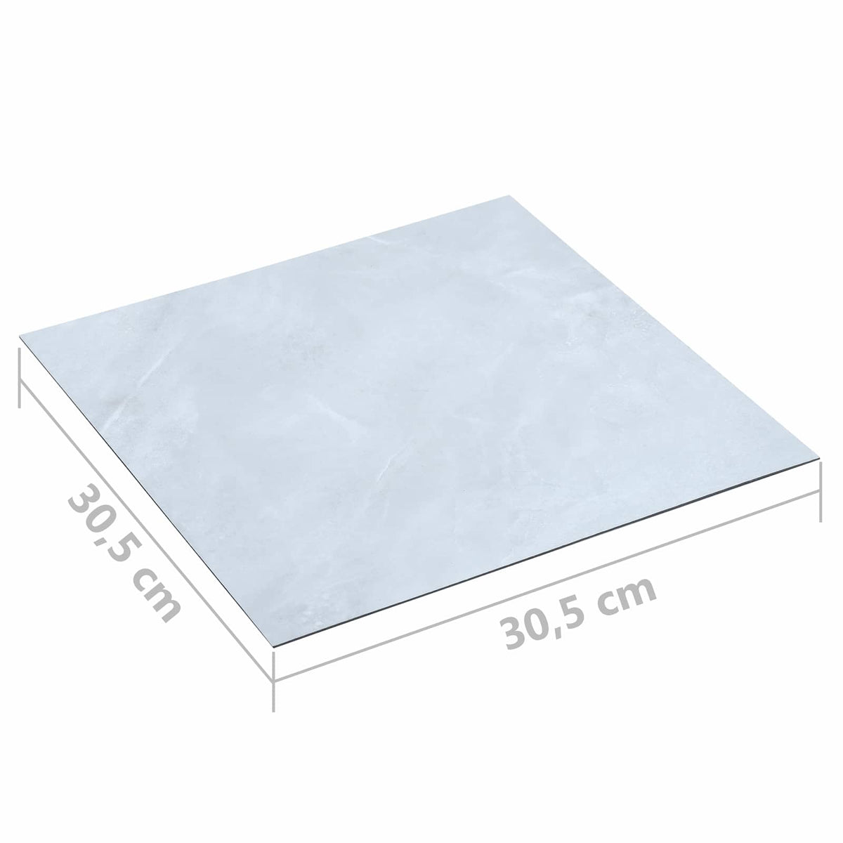 vidaXL Flooring Planks White 5.11 m² 55 pcs PVC