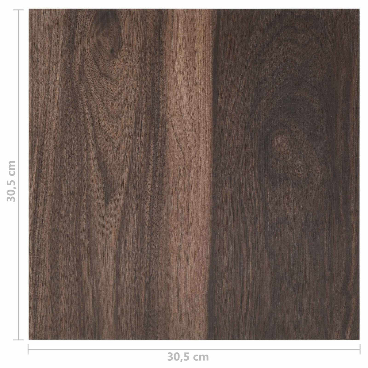 vidaXL Flooring Planks Dark Brown 5.11 m² 55 pcs PVC