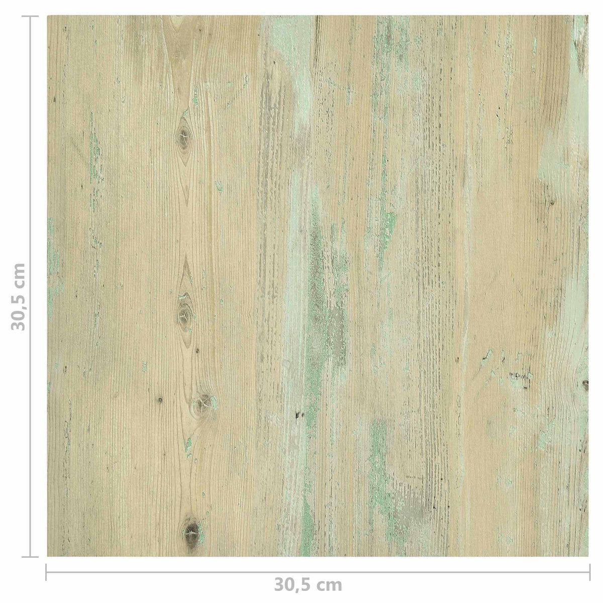 vidaXL Flooring Planks White and Light Brown 5.11 m² 55 pcs PVC