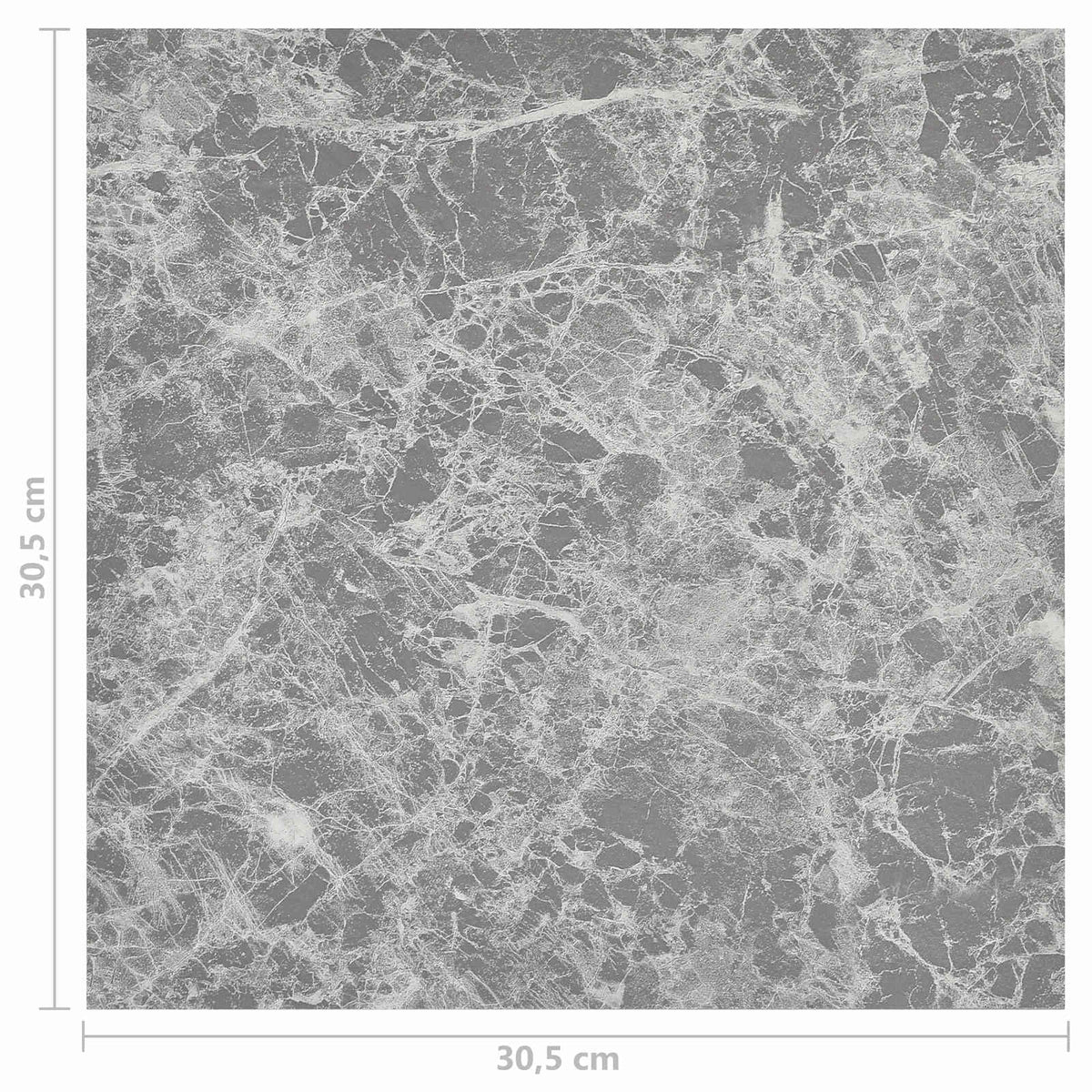 vidaXL Flooring Planks Grey 5.11 m² 55 pcs PVC