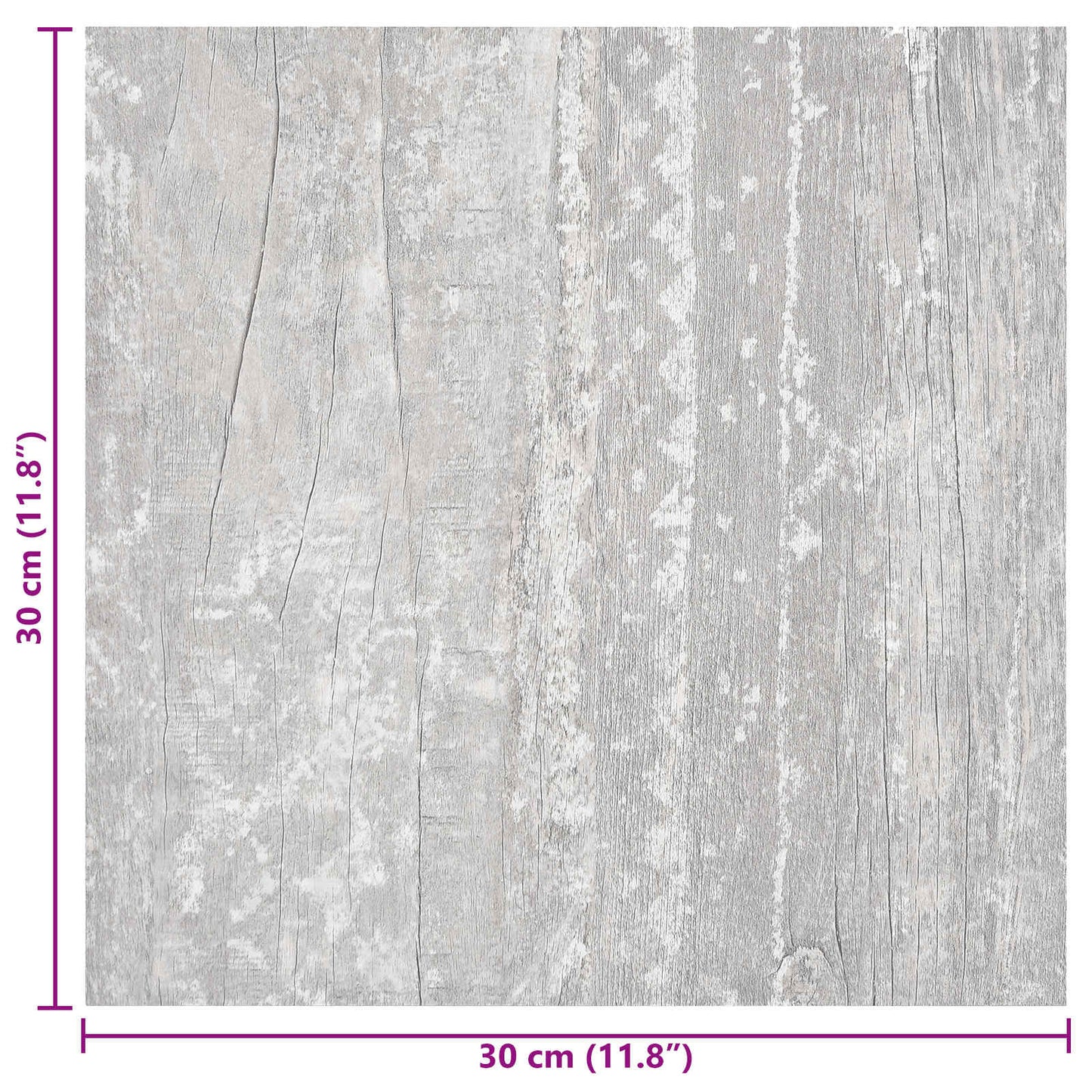 vidaXL Self-adhesive Flooring Planks 30.5 x 30.5 cm 20 pcs PVC Grey