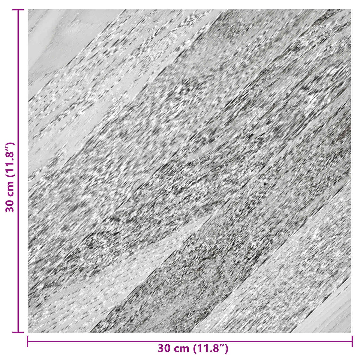 vidaXL Self-adhesive Flooring Planks 30.5 x 30.5 cm 20 pcs PVC