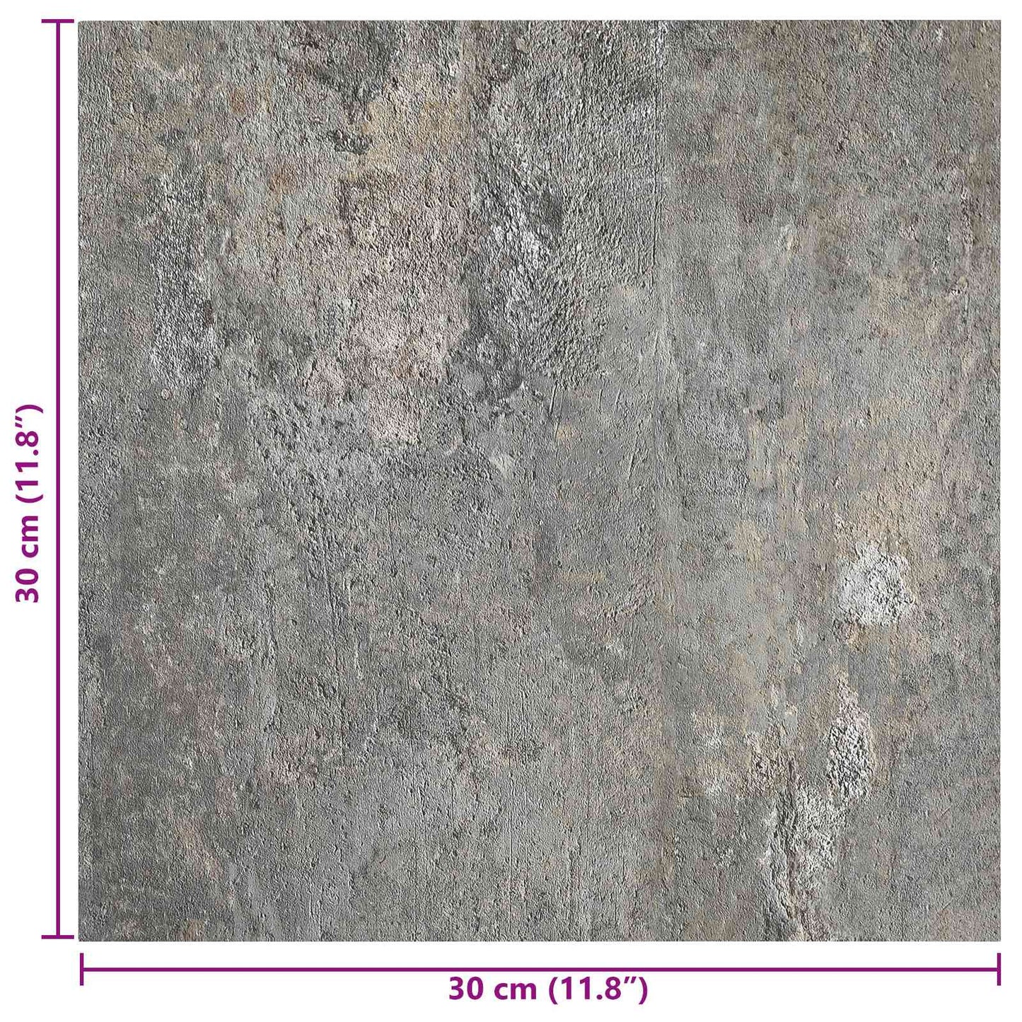 vidaXL Self-adhesive Flooring Planks 30.5 x 30.5 cm 20 pcs PVC Stones