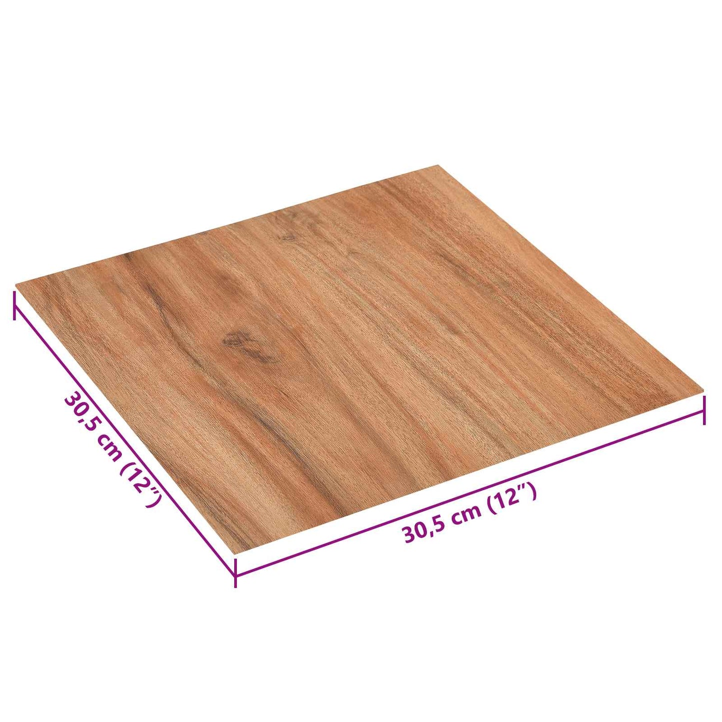 vidaXL Self-adhesive Flooring Planks 30.5 x 30.5 cm 20 pcs PVC
