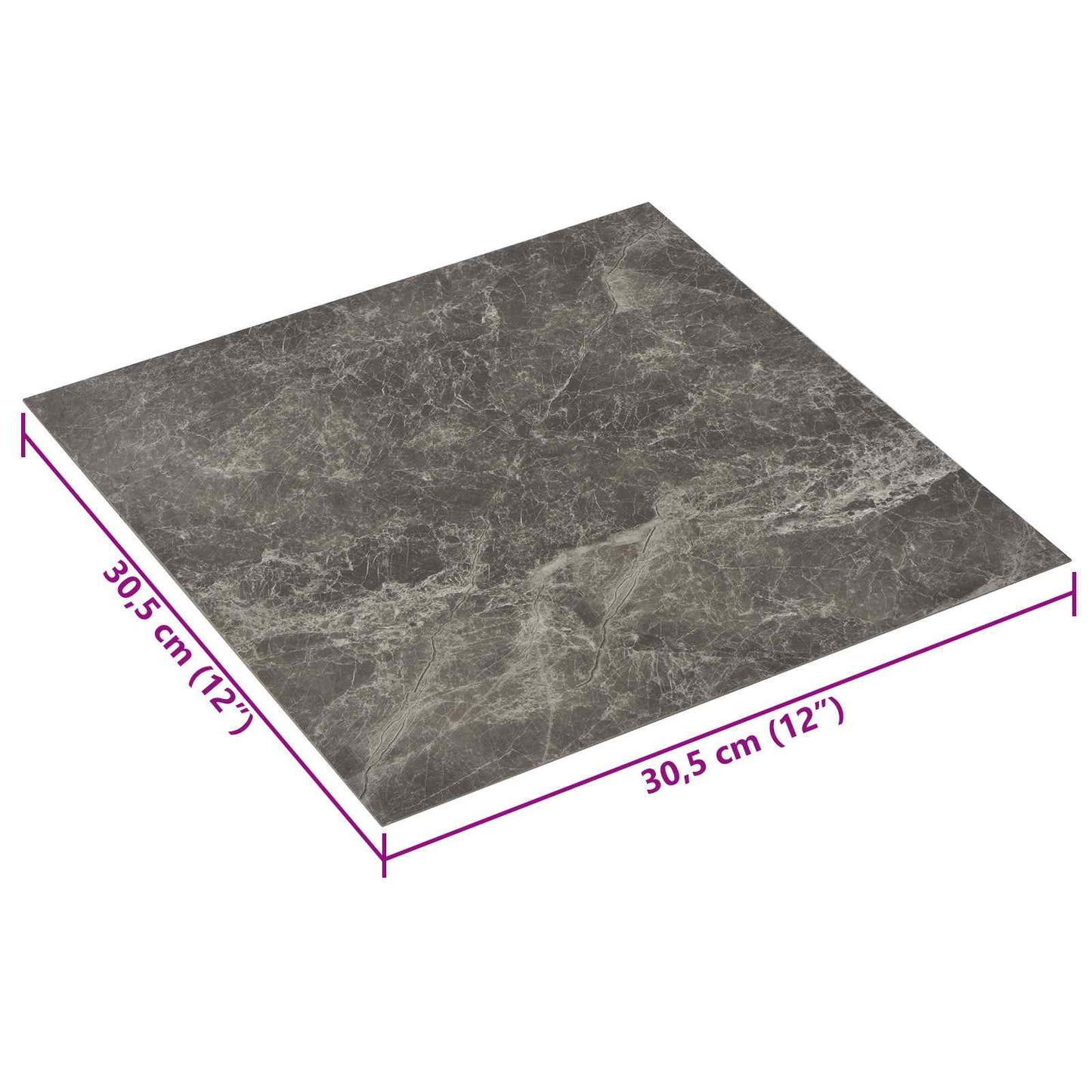 vidaXL Self-adhesive Flooring Planks 30.5 x 30.5 cm 20 pcs PVC