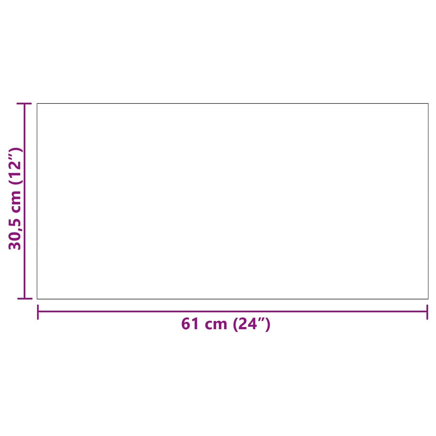 vidaXL Self-adhesive PVC Flooring Planks 30.5 x 61 cm 28 pcs PVC