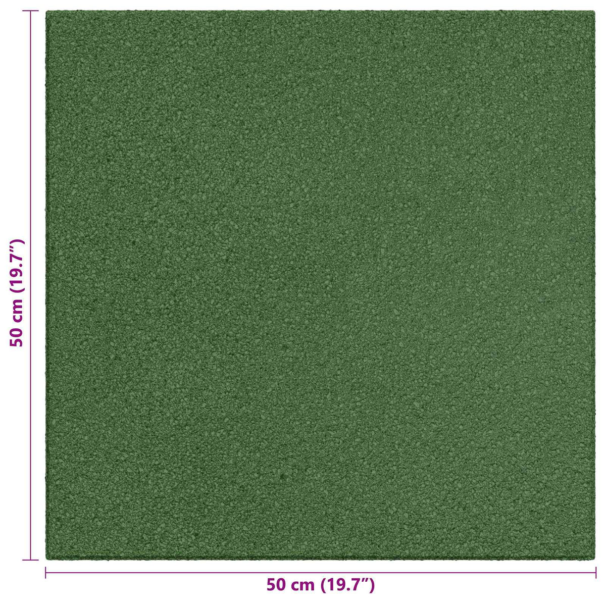 vidaXL Fall Protection Tiles 6 pcs Green 50 x 50 cm Rubber
