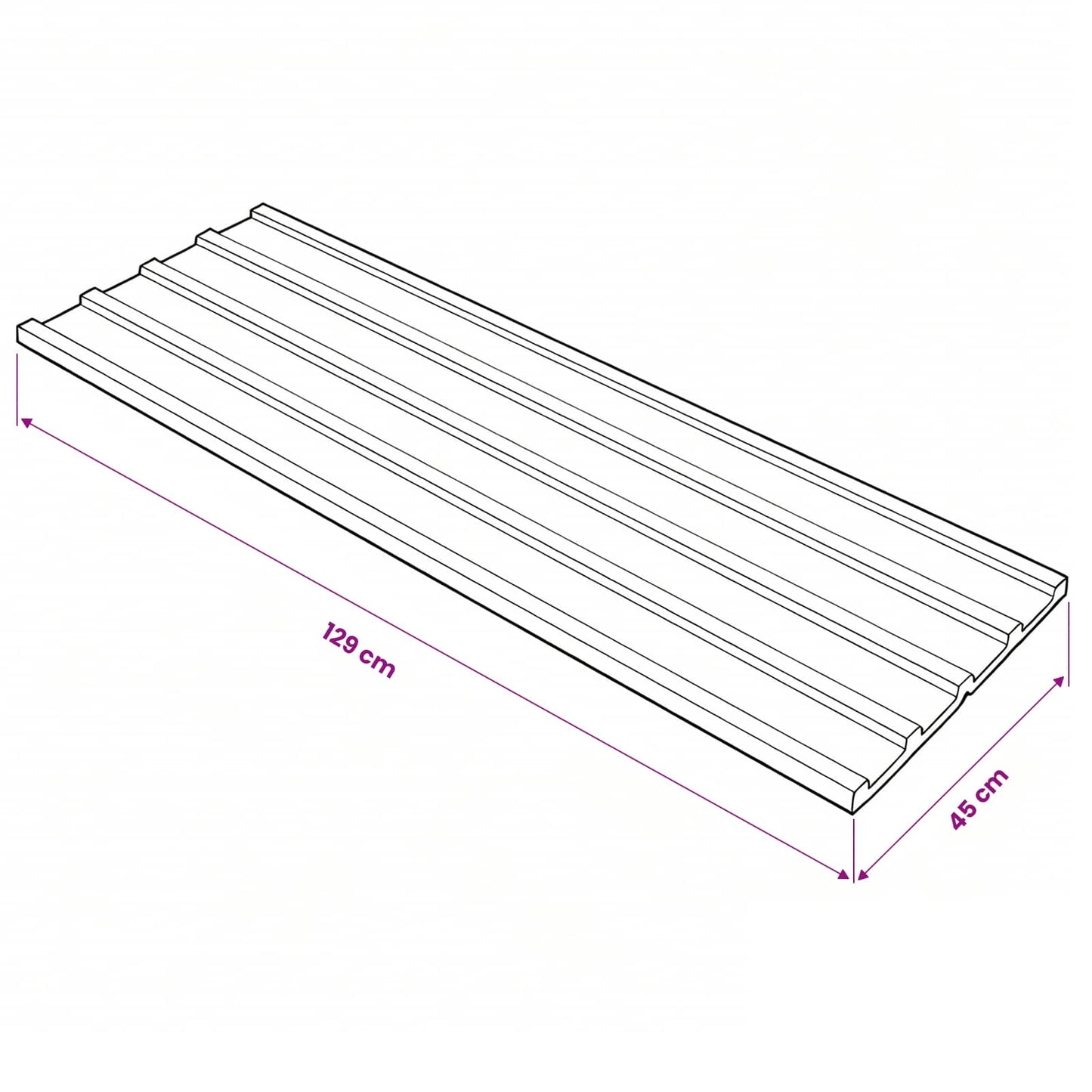 vidaXL Roof Panel 12 pcs Brown 129 x 45 cm Galvanised steel