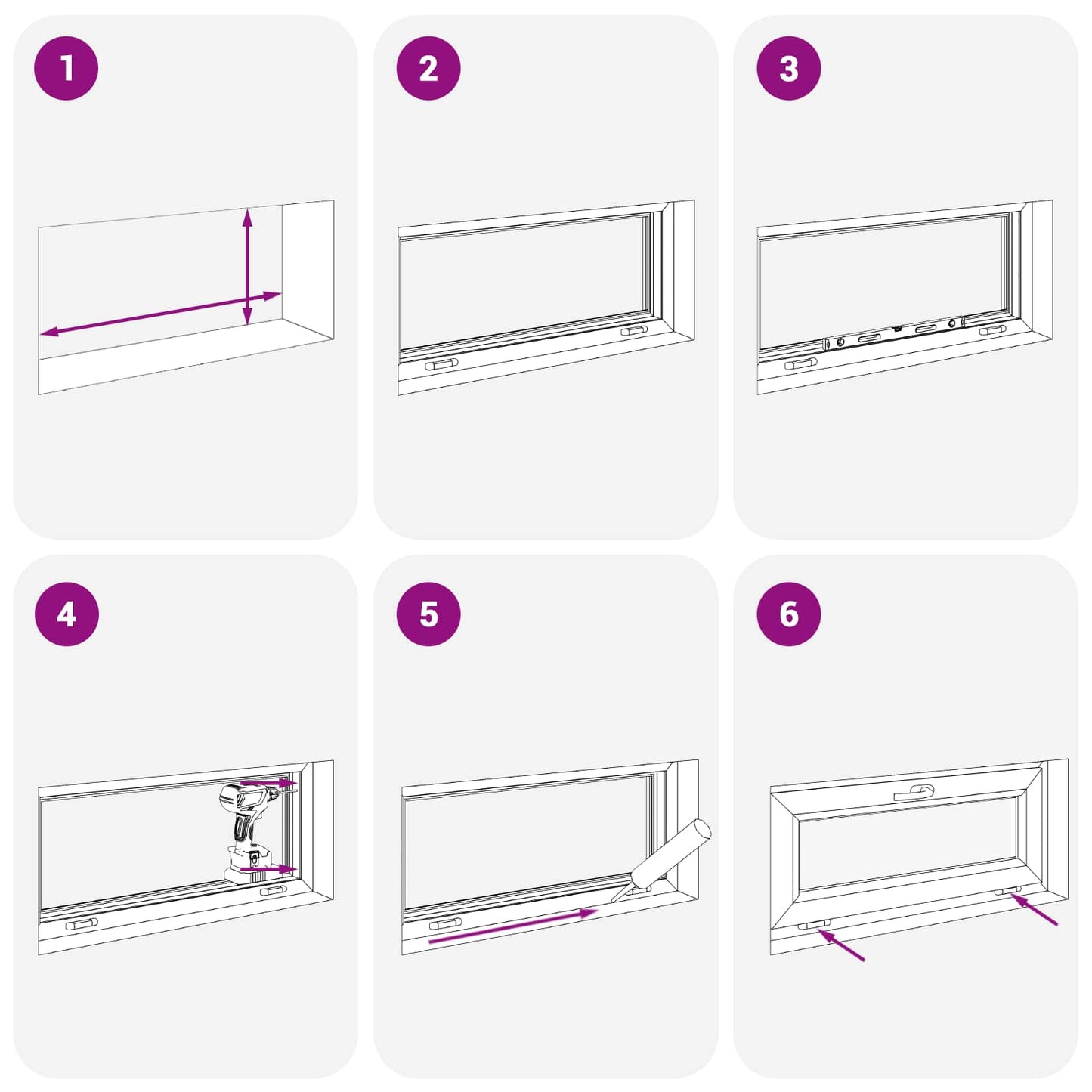 vidaXL Tilt & Turn Basement Window RISOR 100 x 50 cm PVC and Glass