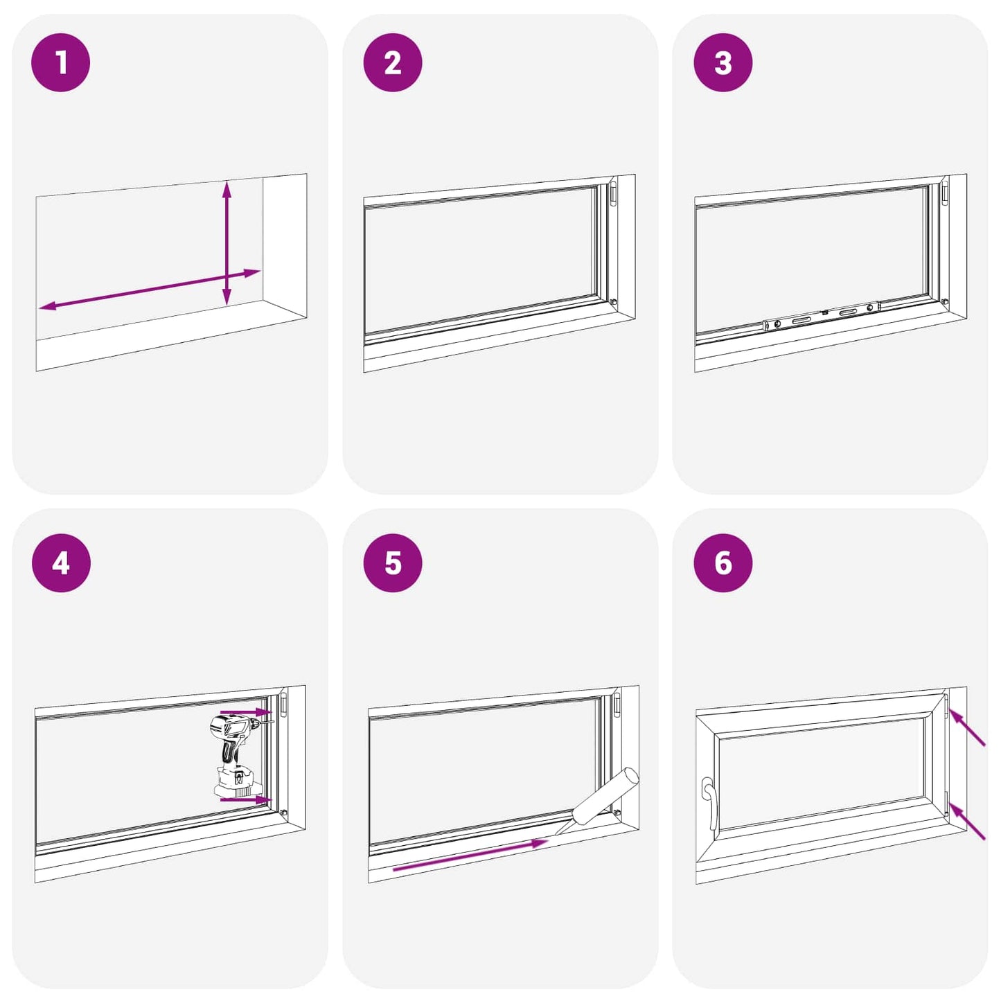 vidaXL Tilt & Turn Basement Window RISOR 110 x 70 cm PVC and Glass