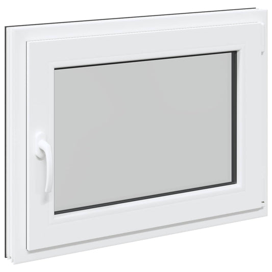 vidaXL Basement Window RISOR 80 x 60 cm PVC and Glass Anthracite