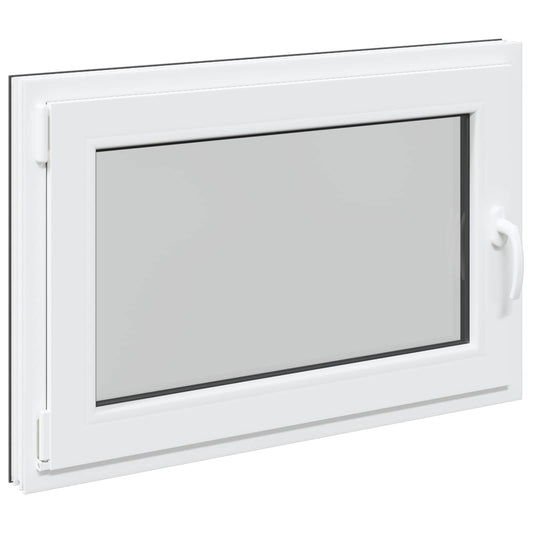 vidaXL Basement Window RISOR 90 x 60 cm PVC and Glass Anthracite