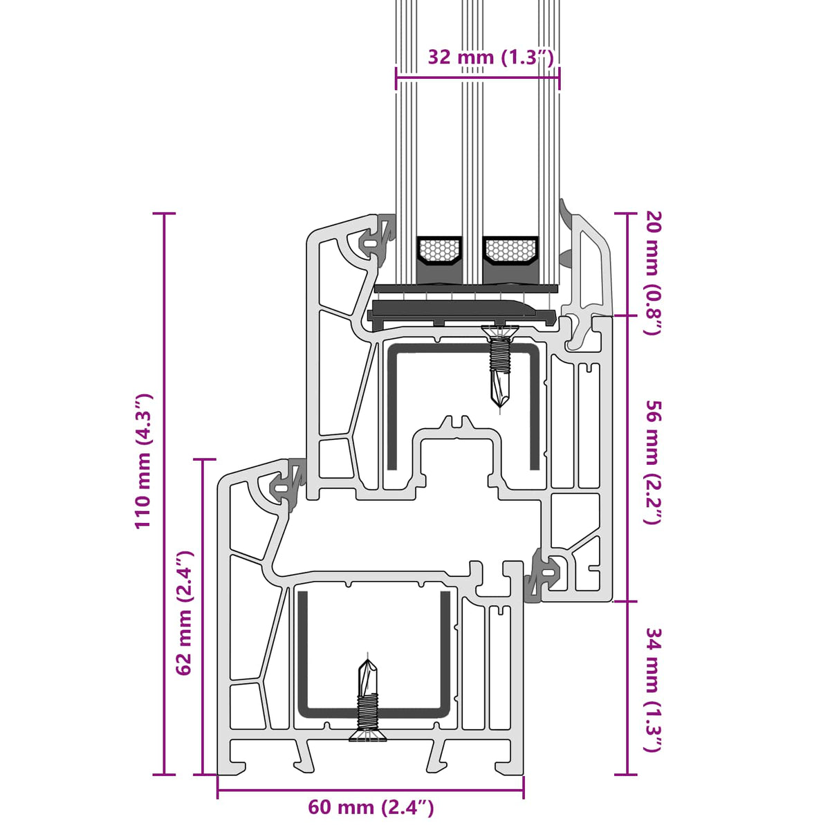 vidaXL Basement Window Internal Colour White RISOR 90 x 40 cm