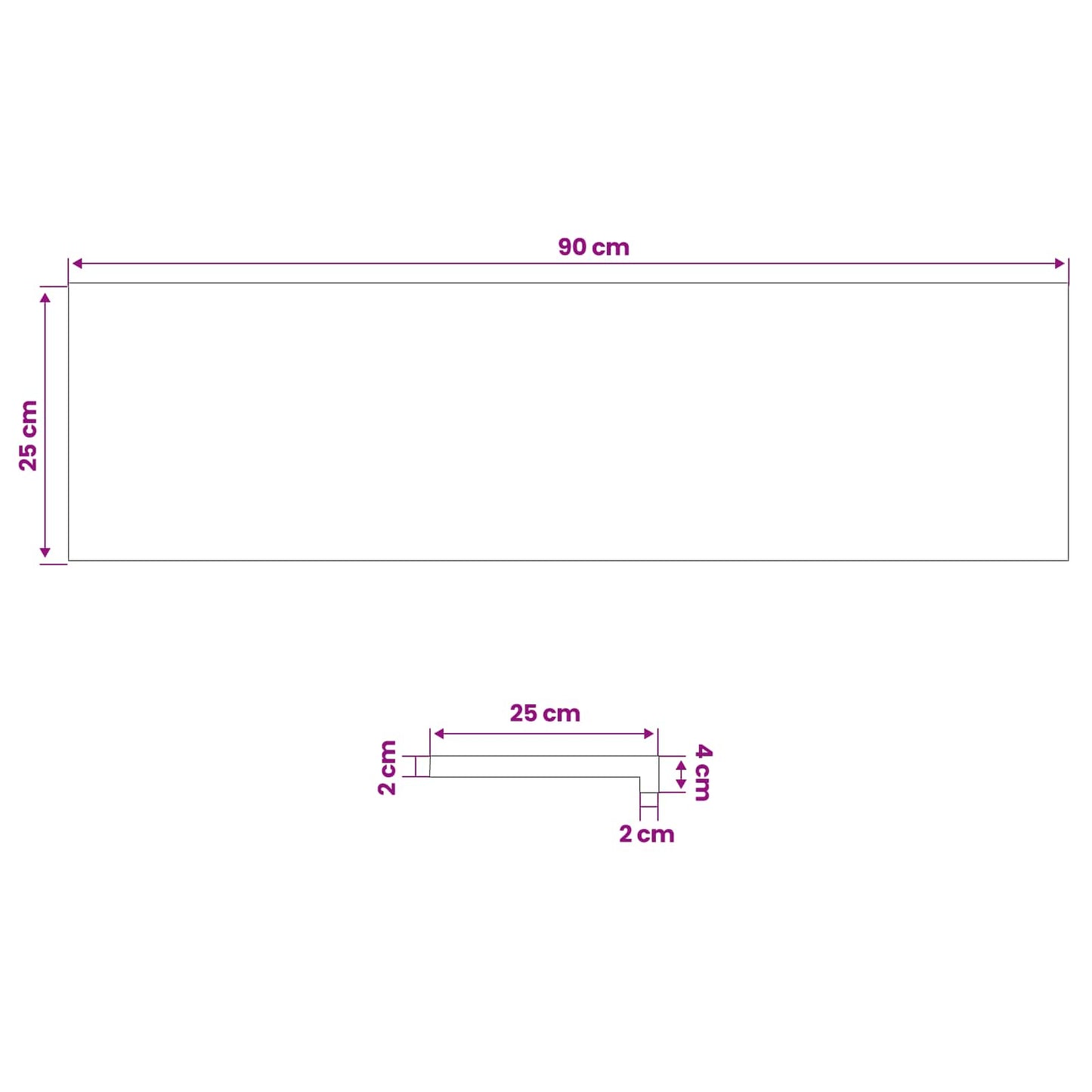vidaXL Window Sills 2 pcs Natural 90 x 25 x 2 cm Solid Beech Wood