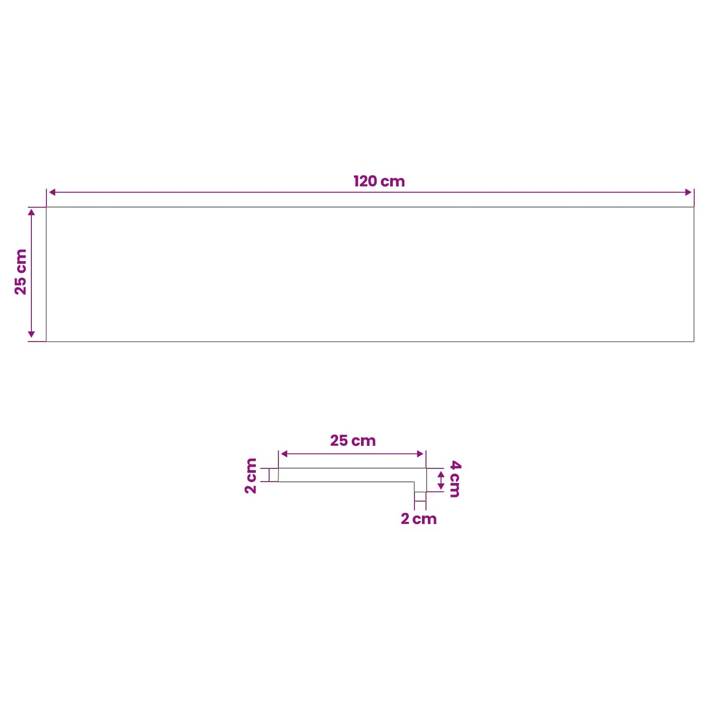 vidaXL Window Sills 2 pcs Varnished 120 x 25 x 2 cm Solid Beech Wood