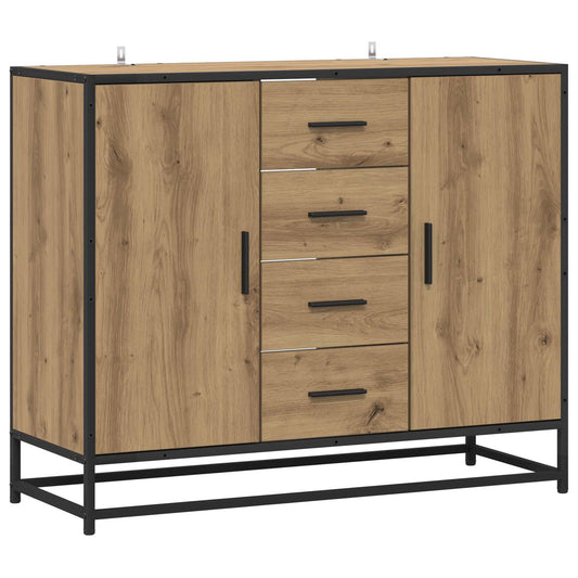 vidaXL Sideboard Artisan Oak 92 x 35 x 76 cm Engineered Wood