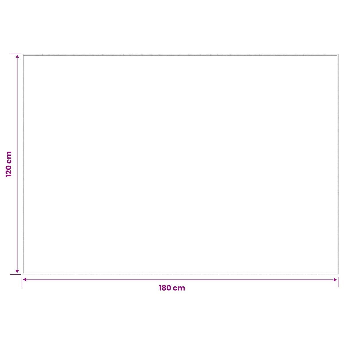 vidaXL Rug Cream 120 x 180 cm 100% Polyester 3 mm Washable