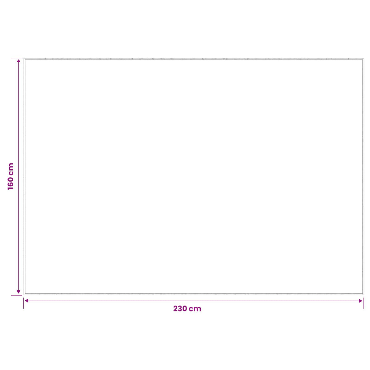 vidaXL Rug Cream 160 x 230 cm 100% Polyester 3 mm Washable