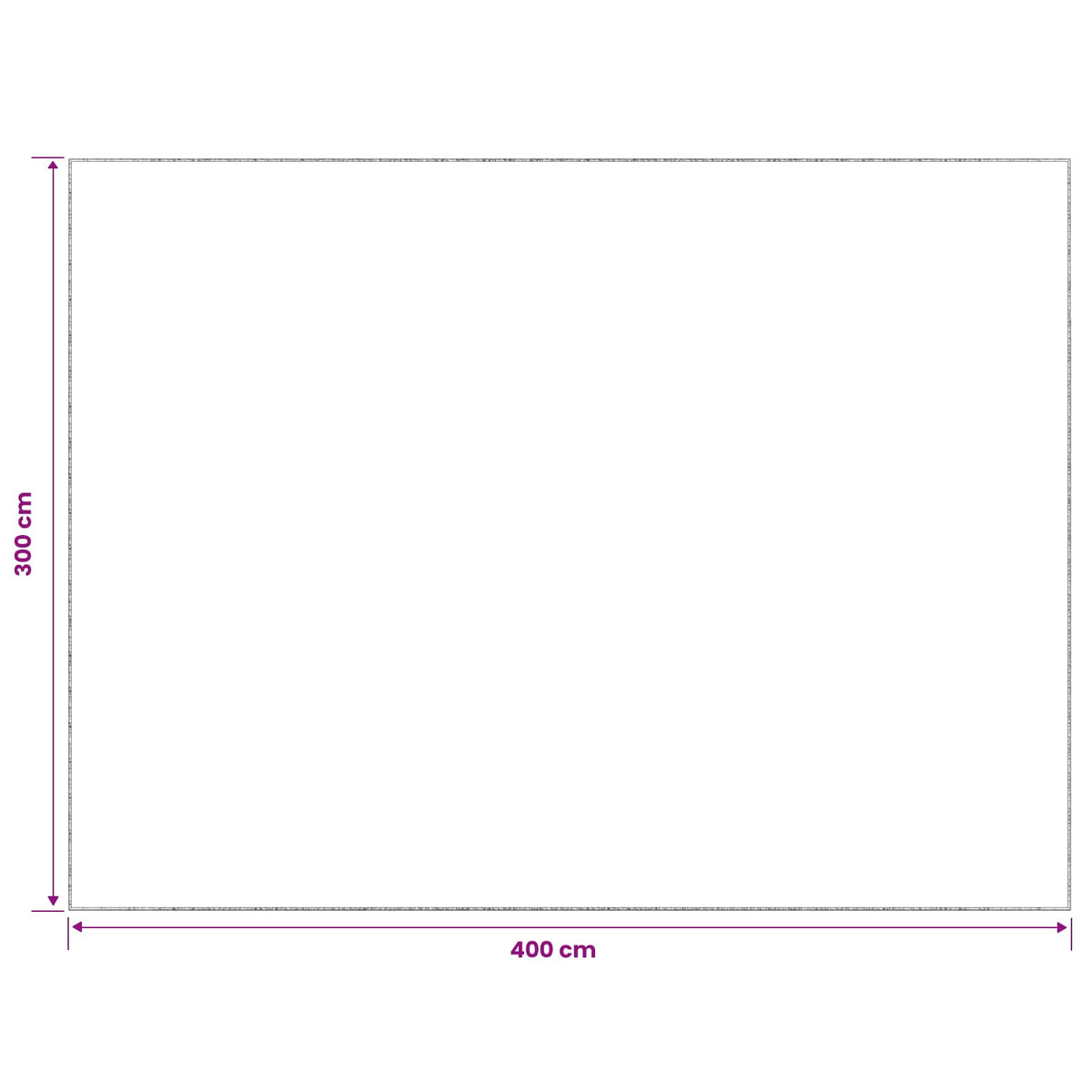 vidaXL Rug Cream 300 x 400 cm 100% Polyester 3 mm Washable